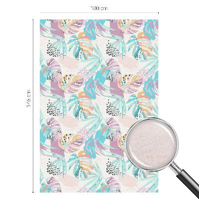 Frostfilm med dekorativt mönster Abstrakt djungel