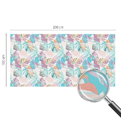 Frostfilm med dekorativt mönster Abstrakt djungel