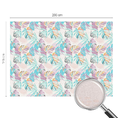 Frostfilm med dekorativt mönster Abstrakt djungel