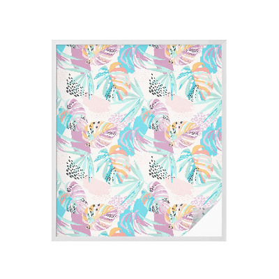 Frostfilm med dekorativt mönster Abstrakt djungel