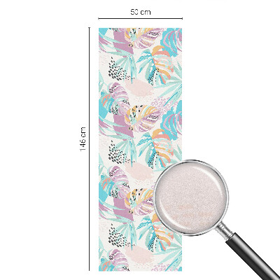 Frostfilm med dekorativt mönster Abstrakt djungel