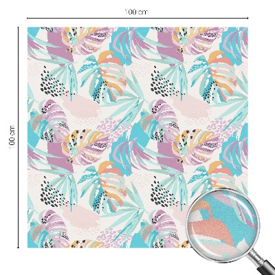 Frostfilm med dekorativt mönster Abstrakt djungel