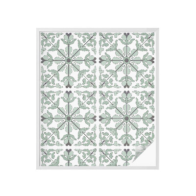 Fönsterfilm med mosaikmönster Växtmönster