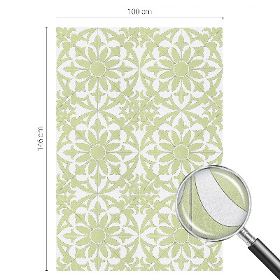 Frostad fönsterfilm med färgat mönster Grön prydnad