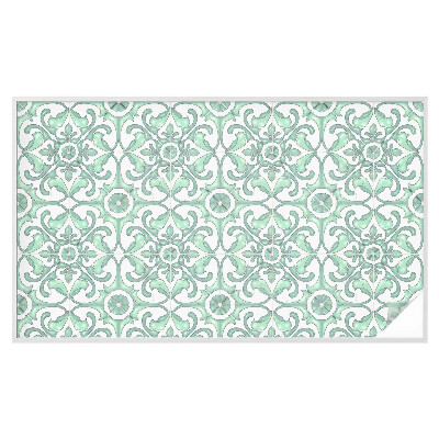 Frostfilm med dekorativt mönster Grön symmetri