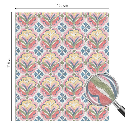 Fönsterfilm med mosaikmönster Blommönster