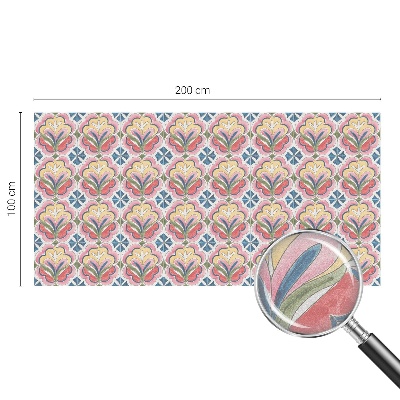 Fönsterfilm med mosaikmönster Blommönster