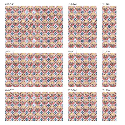 Fönsterfilm med mosaikmönster Blommönster