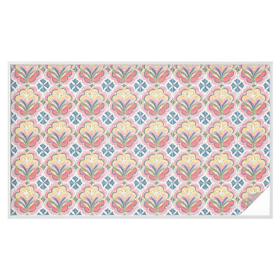 Fönsterfilm med mosaikmönster Blommönster