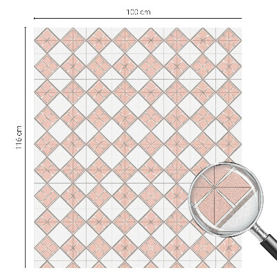 Frostfilm med dekorativt mönster Geometriska romber