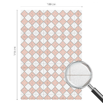 Frostfilm med dekorativt mönster Geometriska romber