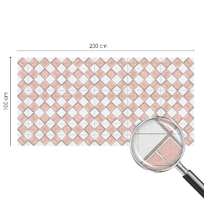 Frostfilm med dekorativt mönster Geometriska romber