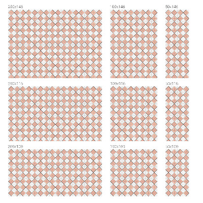 Frostfilm med dekorativt mönster Geometriska romber