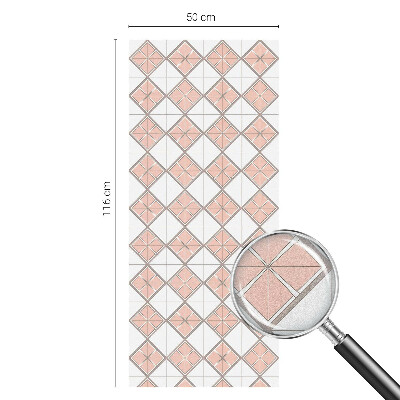 Frostfilm med dekorativt mönster Geometriska romber