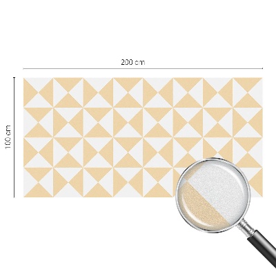 Frostad fönsterfilm med färgat mönster Geometriska trianglar