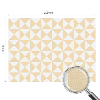 Frostad fönsterfilm med färgat mönster Geometriska trianglar