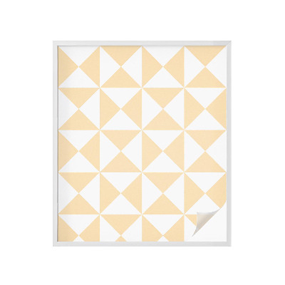 Frostad fönsterfilm med färgat mönster Geometriska trianglar