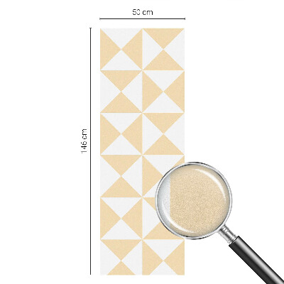 Frostad fönsterfilm med färgat mönster Geometriska trianglar