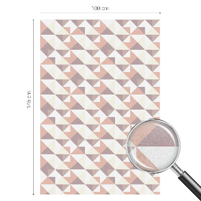 Fönsterfilm med mosaikmönster Moderna trianglar