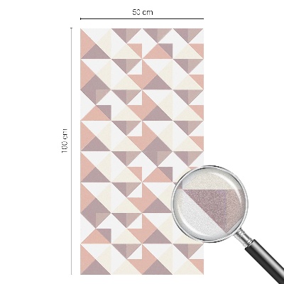 Fönsterfilm med mosaikmönster Moderna trianglar