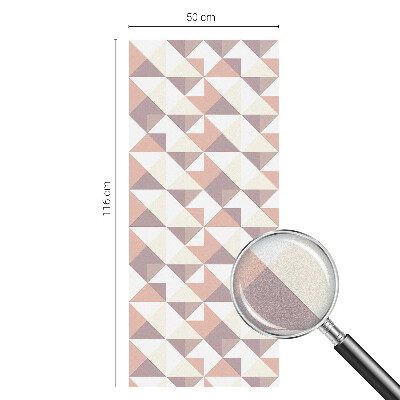 Fönsterfilm med mosaikmönster Moderna trianglar