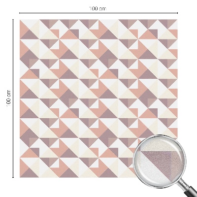 Fönsterfilm med mosaikmönster Moderna trianglar