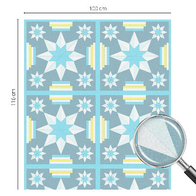 Dekorplast till fönster mosaik Stjärnmönster