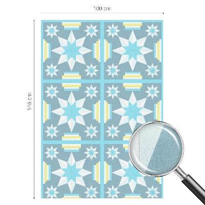 Dekorplast till fönster mosaik Stjärnmönster