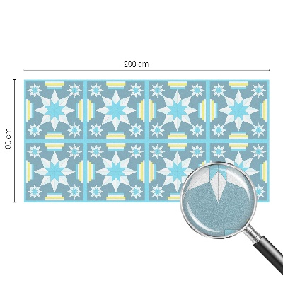 Dekorplast till fönster mosaik Stjärnmönster