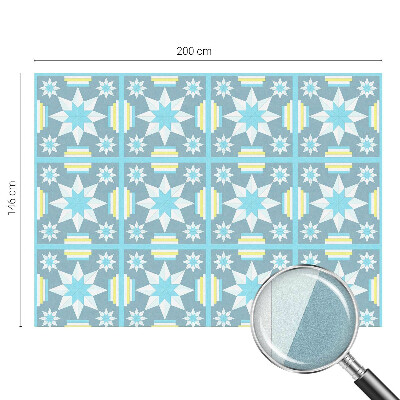 Dekorplast till fönster mosaik Stjärnmönster