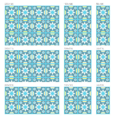 Dekorplast till fönster mosaik Stjärnmönster