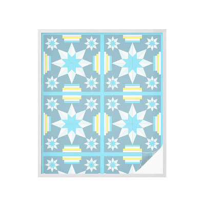 Dekorplast till fönster mosaik Stjärnmönster