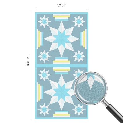 Dekorplast till fönster mosaik Stjärnmönster
