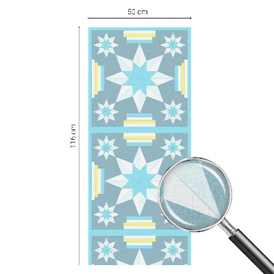 Dekorplast till fönster mosaik Stjärnmönster