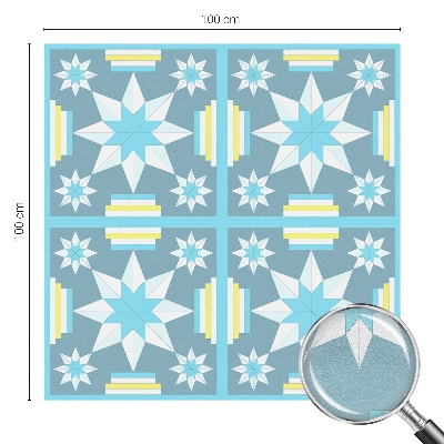 Dekorplast till fönster mosaik Stjärnmönster