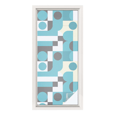 Solfilm fönster insynsskydd Geometriska mönster