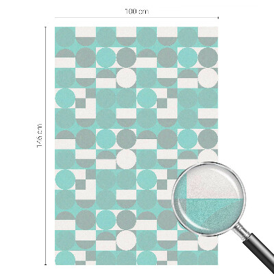 Frostfilm med dekorativt mönster Geometriska former