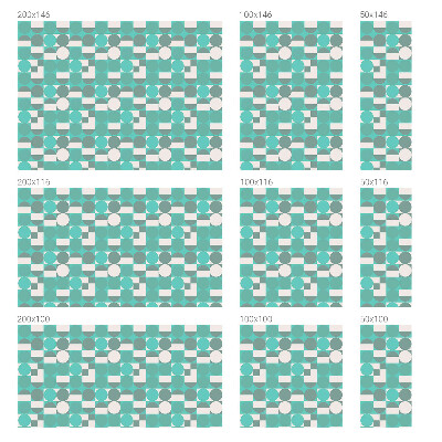 Frostfilm med dekorativt mönster Geometriska former