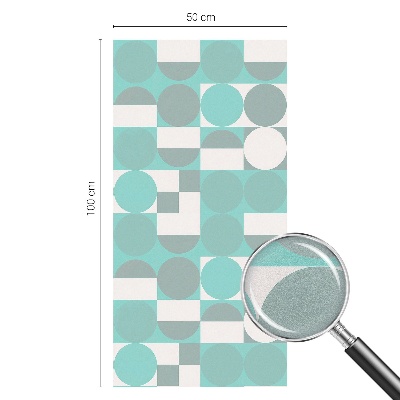Frostfilm med dekorativt mönster Geometriska former