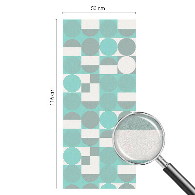 Frostfilm med dekorativt mönster Geometriska former