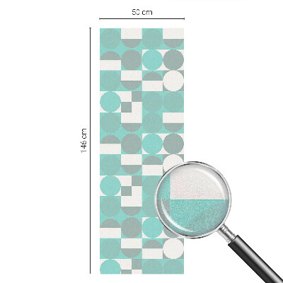 Frostfilm med dekorativt mönster Geometriska former
