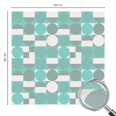 Frostfilm med dekorativt mönster Geometriska former