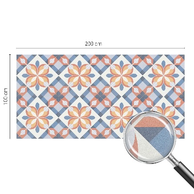 Frostad fönsterfilm med färgat mönster Färgglad symmetri