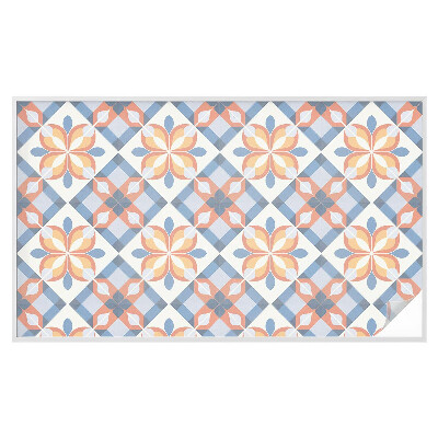 Frostad fönsterfilm med färgat mönster Färgglad symmetri