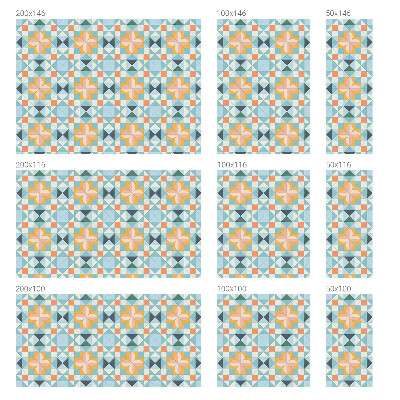 Dekorplast till fönster mosaik Färgglad geometri