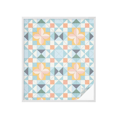 Dekorplast till fönster mosaik Färgglad geometri