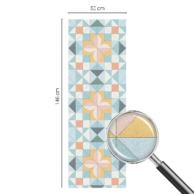Dekorplast till fönster mosaik Färgglad geometri