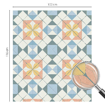 Solfilm fönster insynsskydd Färgglad symmetri