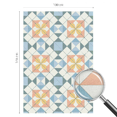 Solfilm fönster insynsskydd Färgglad symmetri