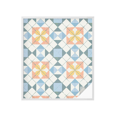 Solfilm fönster insynsskydd Färgglad symmetri